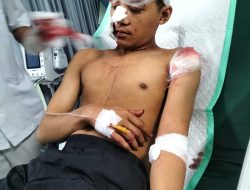 Seorang Pemuda Mengalami Luka bacok di sekujur tubuhnya di wilayah desa sukamakmur.