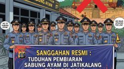 Klarifikasi dan sanggahan. Tidak benar ada pembiaran arena sambung ayam dijatikalang prambon